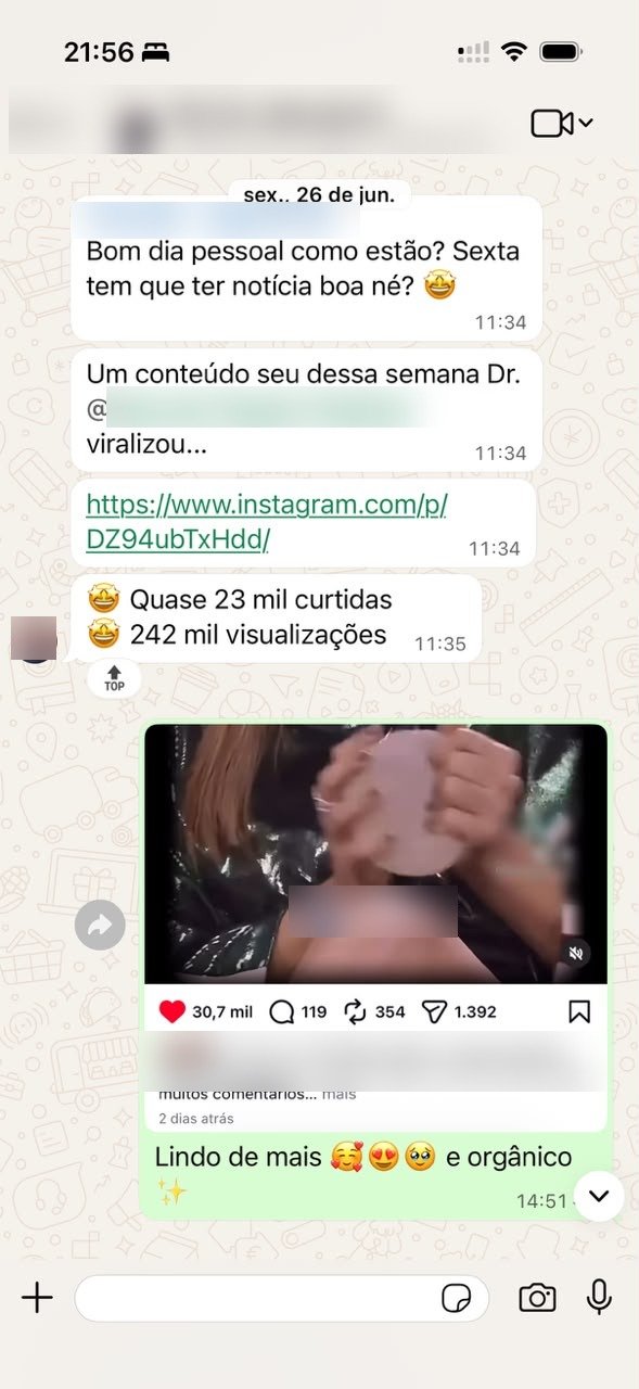 Quase 23 mil curtidas e 242 mil views